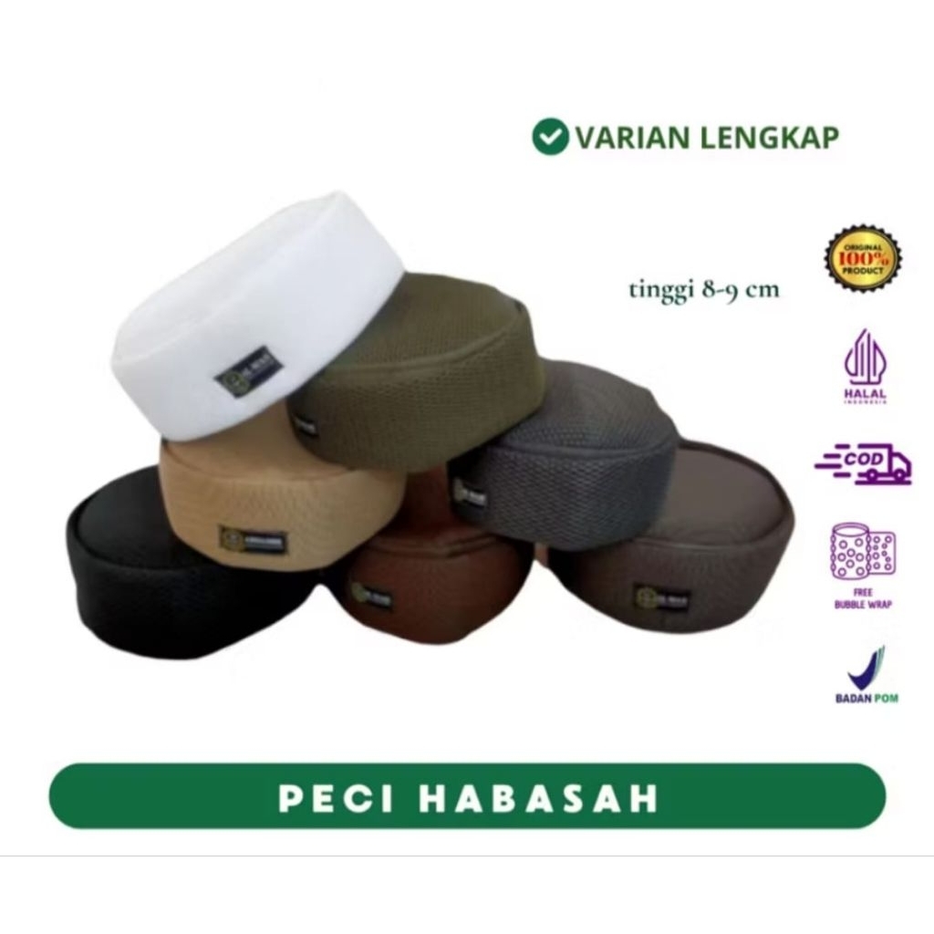 peci muslim peci lipat habasyah terlaris anti kusut songkok muslim pria