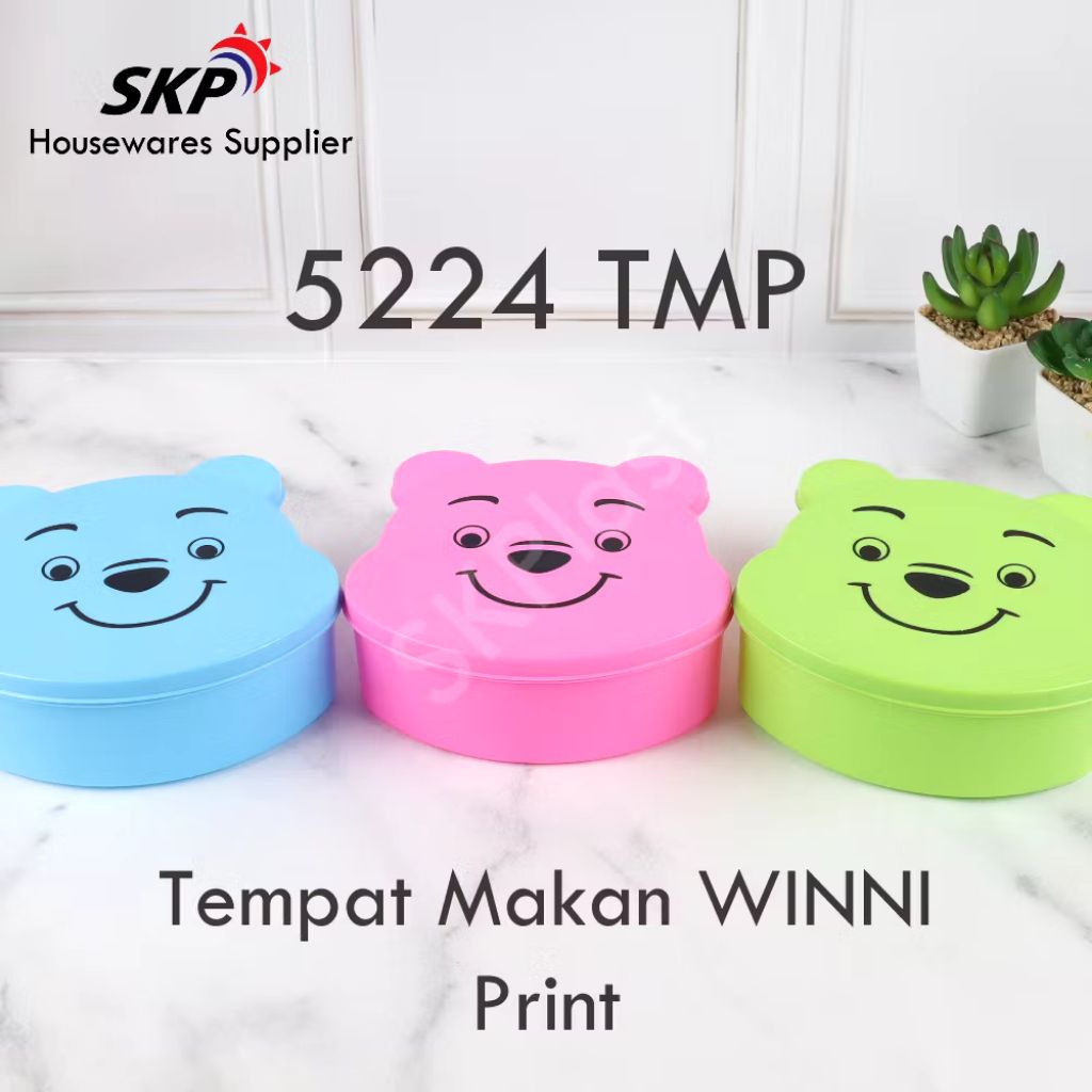 Tempat Bekal Makan Winni Pooh Karakter / Kotak Makan Bekal Anak Lucu