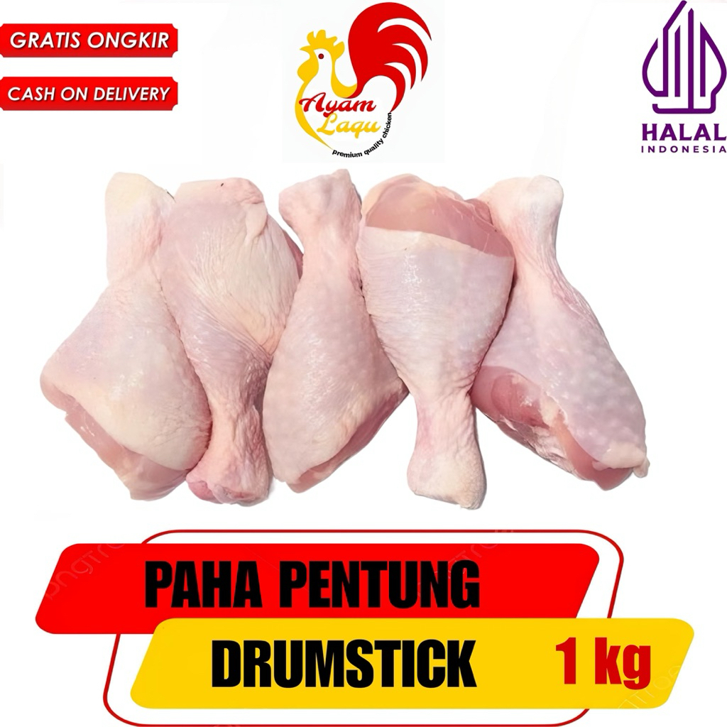 

PAHA PENTUNG DRUMSTICK MENTAH FRESH SEGAR TERMURAH 1kg