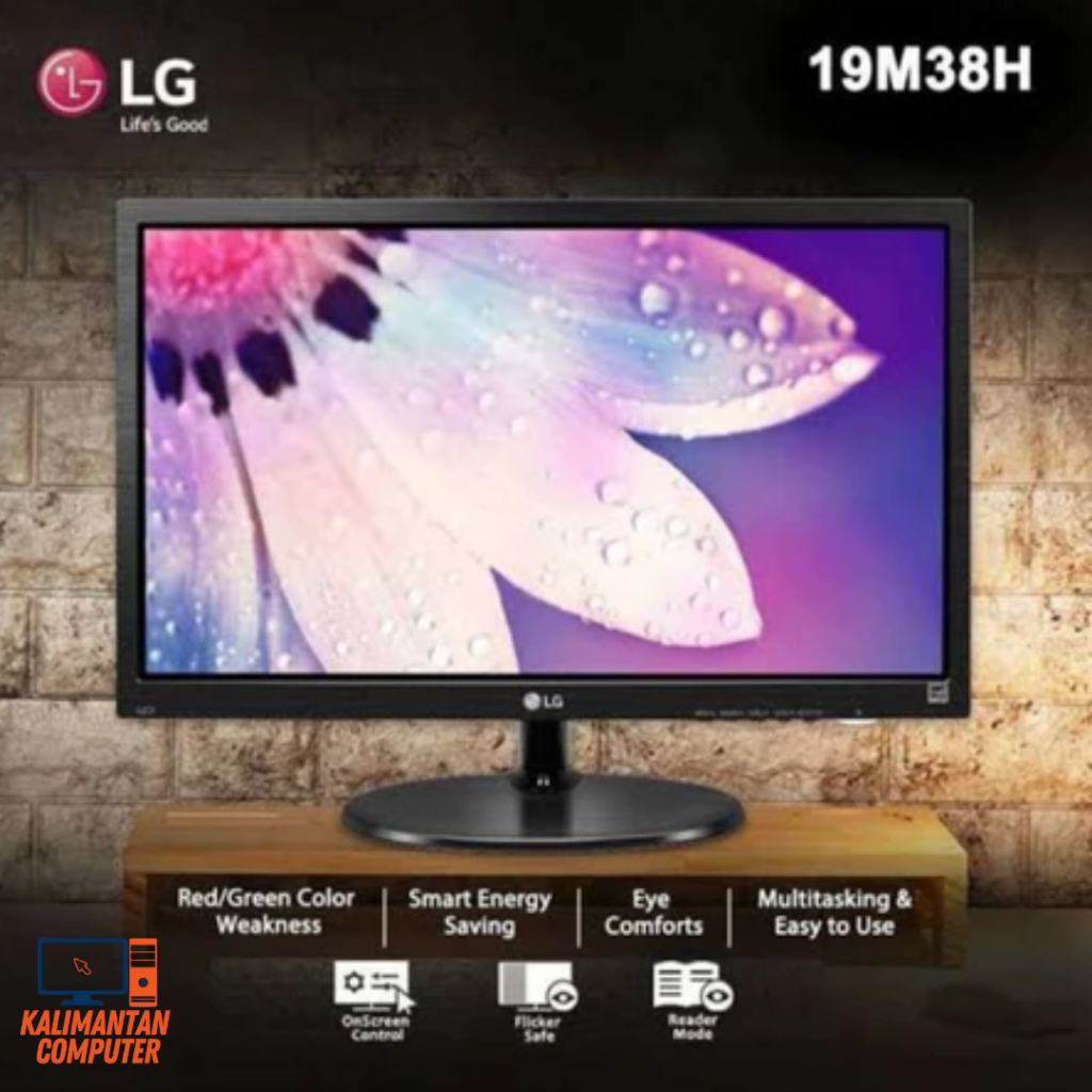 Monitor LG 19M38L HDMI VGA 18.5" HDMI VGA - 19INCH