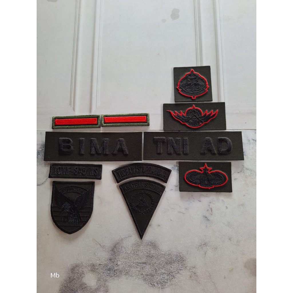 Papan nama mika PDL timbul bordir komputer