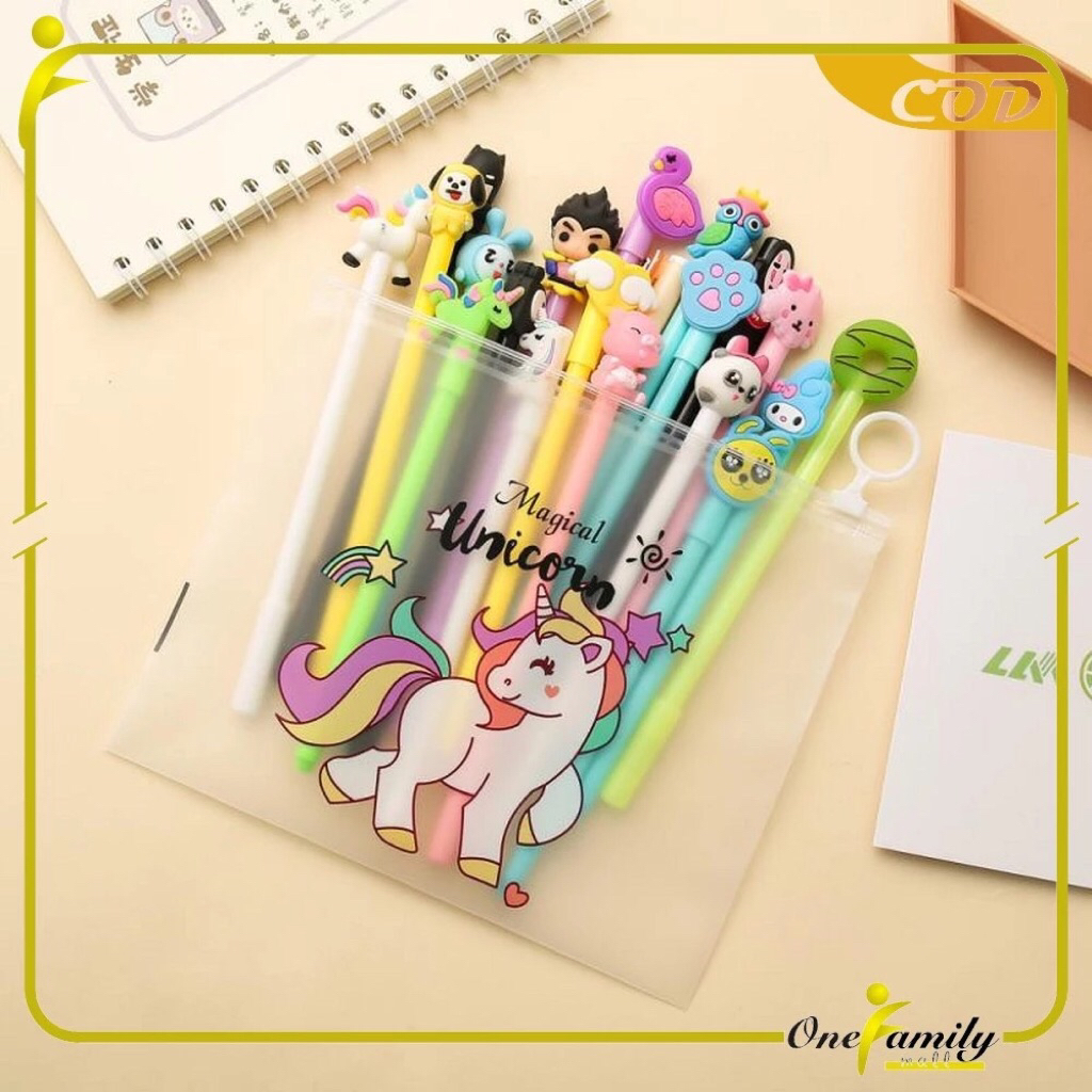 

Pulpen gel Pen gel isi 20pc warna random murah FREE POUCH
