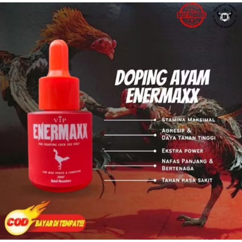 ENNERMAX DOPING TETES TENAGA AYAM MAKSIMAL JAMU AYAM AGRESIF MENTAL FULL MERAH MERONA JAMU AYAM BANG