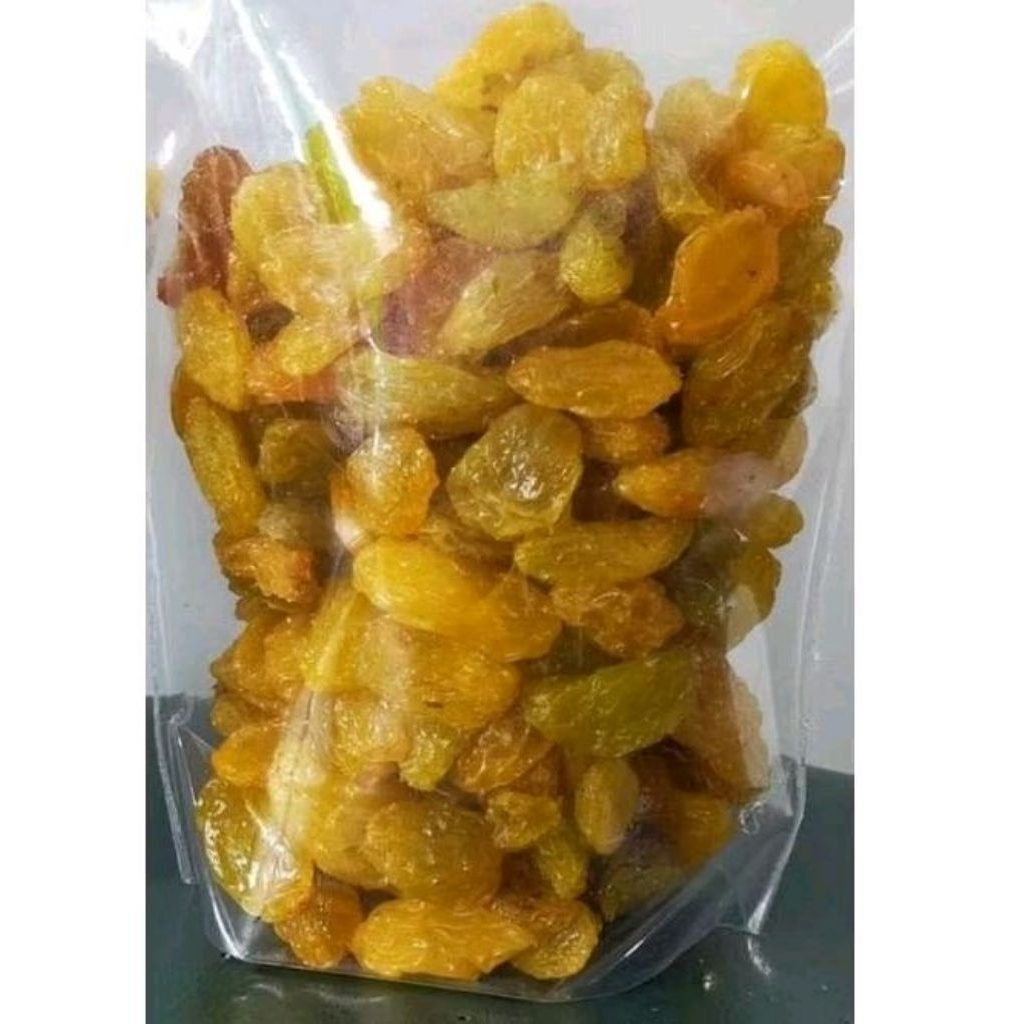 

Kismis Manis / Golden Raisin / Phu Tho Kua / Pu To Kua / Manisan Anggur Kering / Oleh Oleh Haji