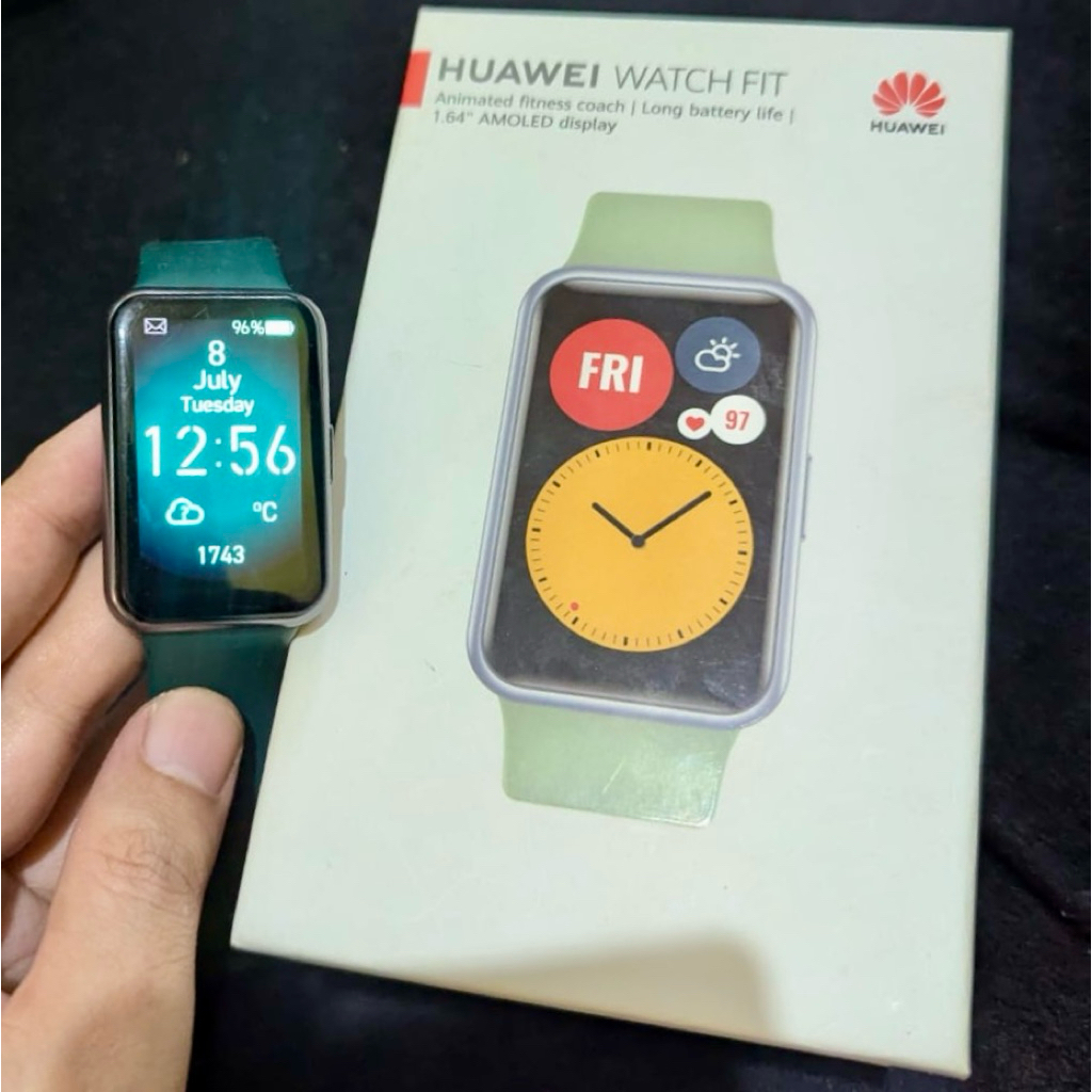 smart watch huawei fit 1 resmi fullset original