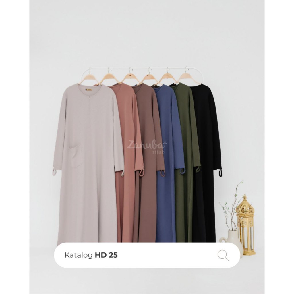 HOMEY DRESS VOL. 25 (HD.25) DAILY DRESS GAMIS ABAYA KNIT BY ZANUBA JILBAB SYARIE TERMURAH TERLARIS
