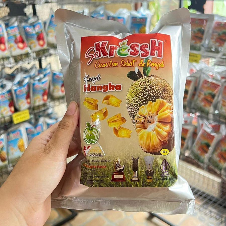 

Keripik Buah Nangka Isi 100 Gram Alami Rendah gula Cemilan Kripik Buah Nangka Asli Malang Gurih Manis