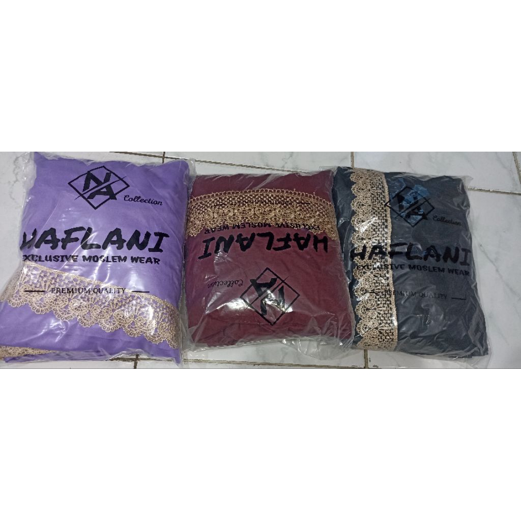 MUKENA TERUSAN  KATUN PREMIUM APLIKASI RENDA MEWAH