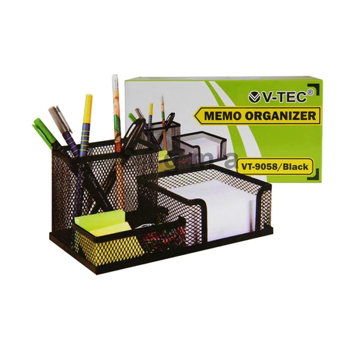 

Tempat Pensil V-TEC VT-9058 / Desk Set V-TEC VT-9058 Memo Organizer Pen Holder