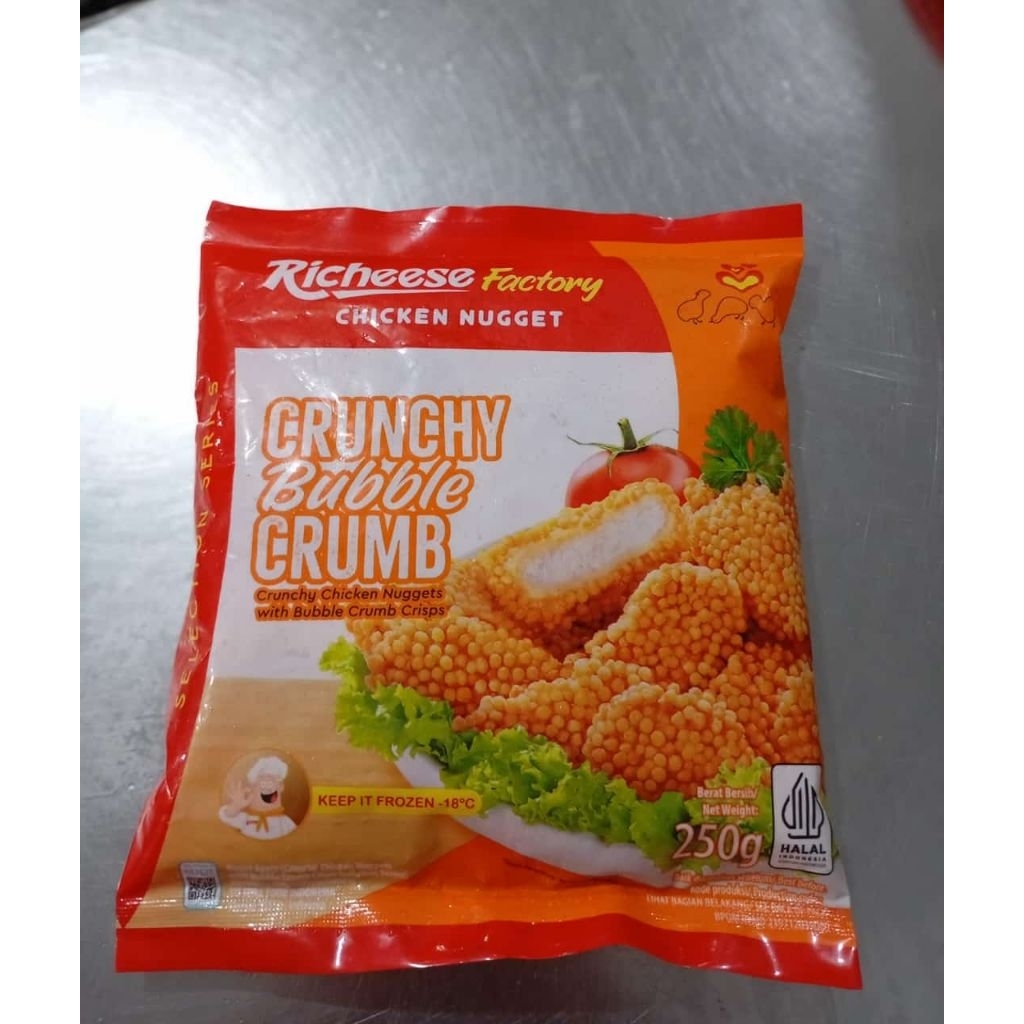 

RICHEESE CHICKEN NUGGET CRUNCY BUBBLE CRUMB 250 GR
