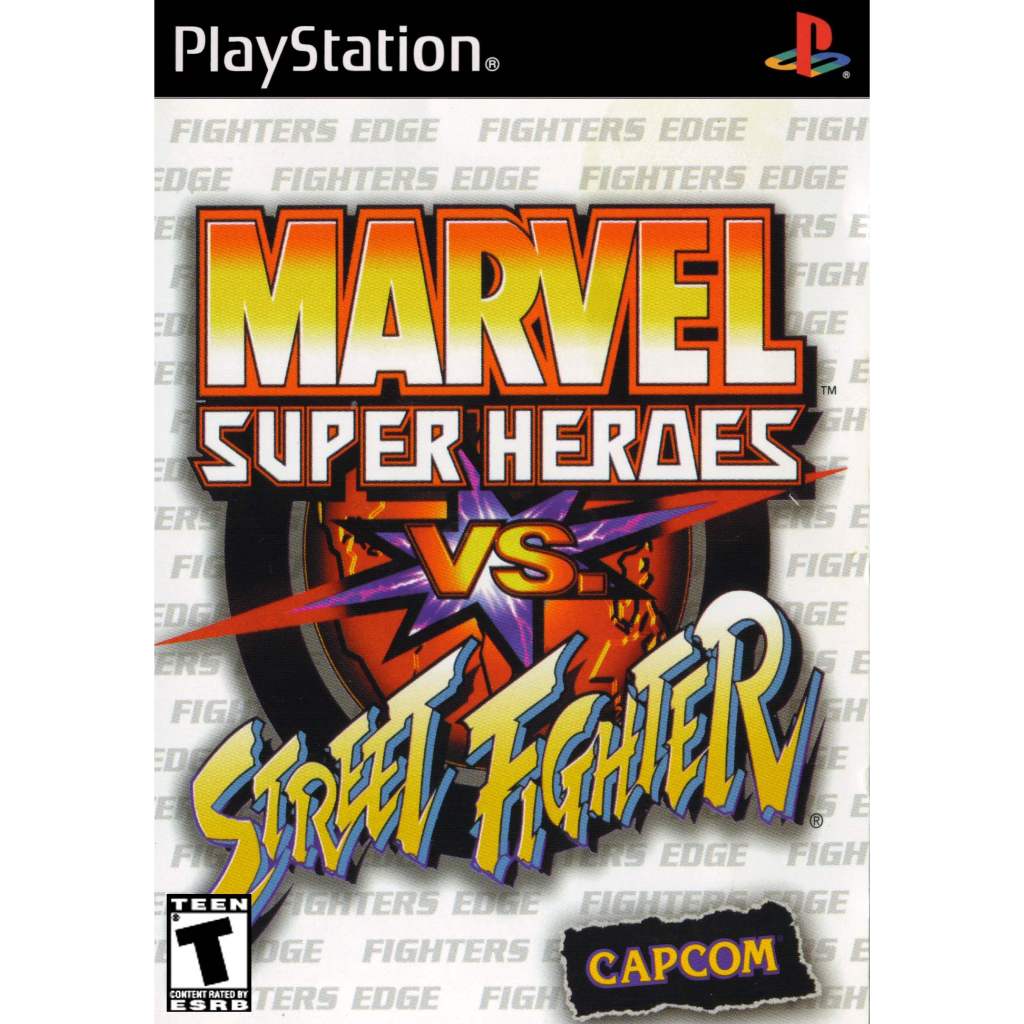 KASET CD GAME PS1: MARVEL SUPERHEROES VS STREET FIGHTER