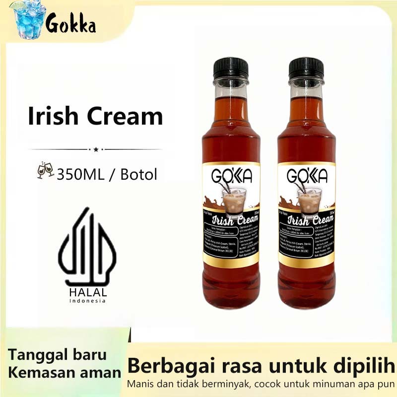 

GOKKA Sirup Minuman Rasa Irish Cream 350ml Syrup / Sirup Irish Cream Sertifikasi Halal