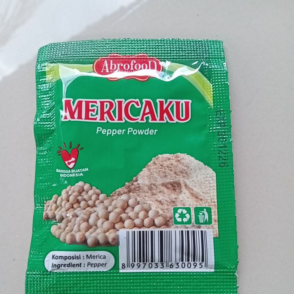 

Merica Bubuk Asli 3 gram