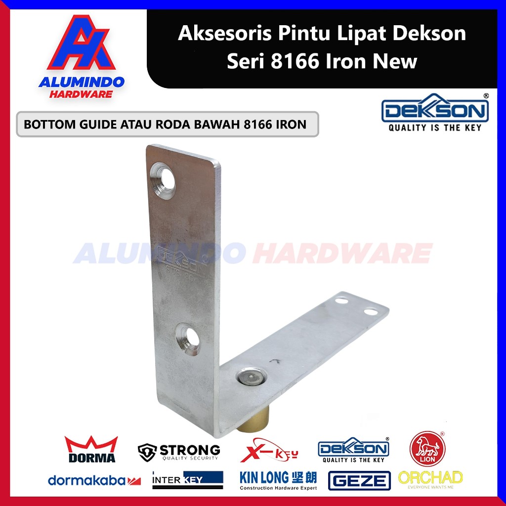 Roda Bawah Pintu Lipat Dekkson 8166 Iron Folding Guide L Dekson