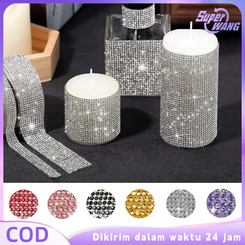 

91cm Rhinestone Sticker Bling Bling Sticker Kristal Berlian Crystal Sticker Diamond Sticker Untuk Dekorasi Hadiah