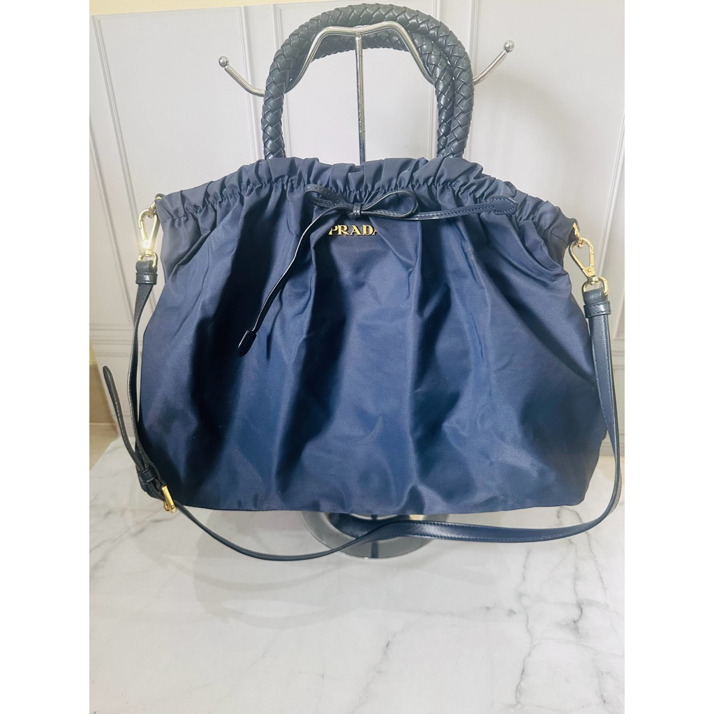 Preloved Prada nylon bow bag