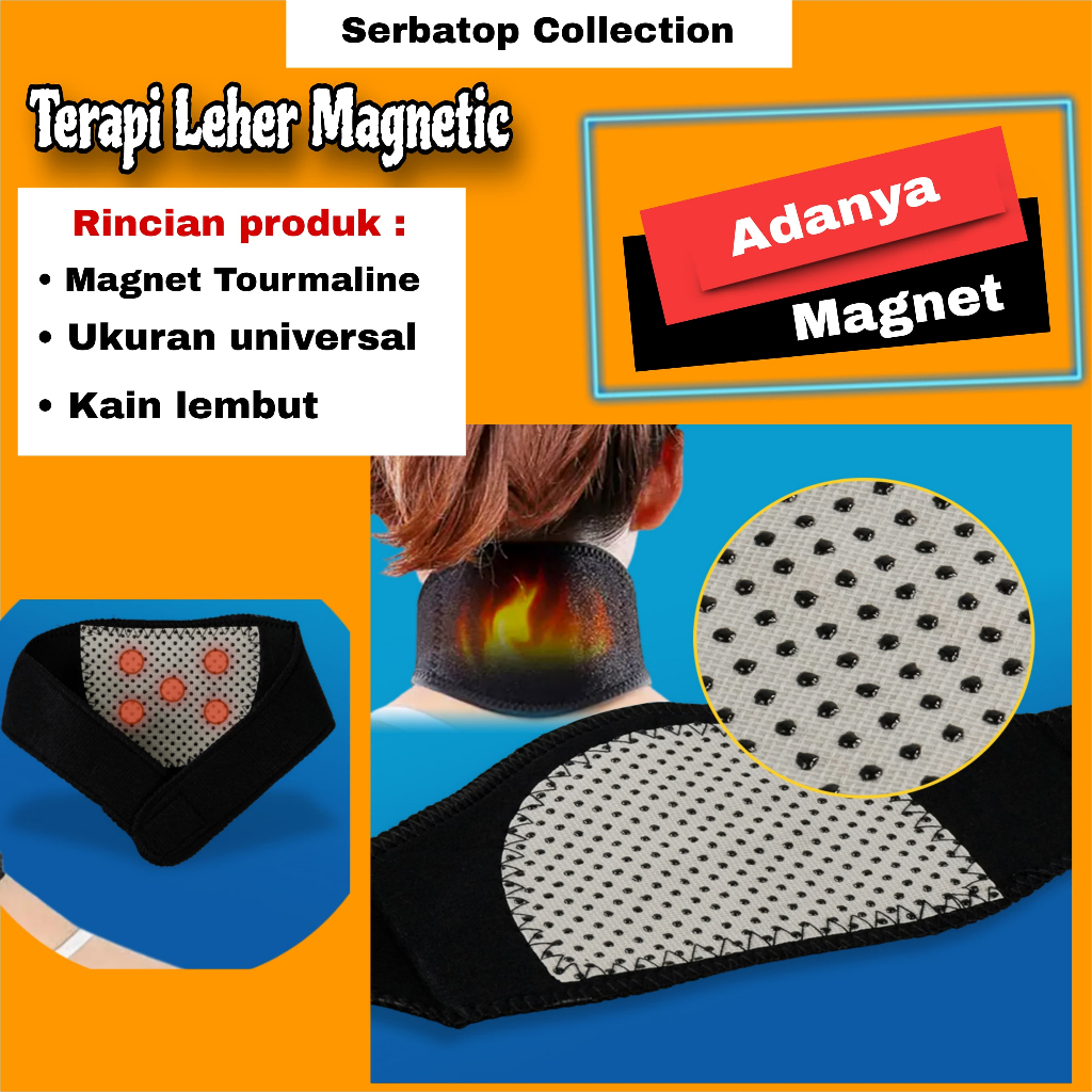 Alat Terapi Pemijat Leher Neck Magnetic Original Terapi pemanas leher leher kaku leher pegal