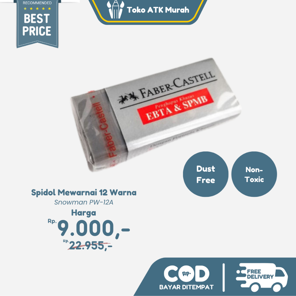 

Penghapus Pensil Faber-Castell EBTA & SPMB (#187168)