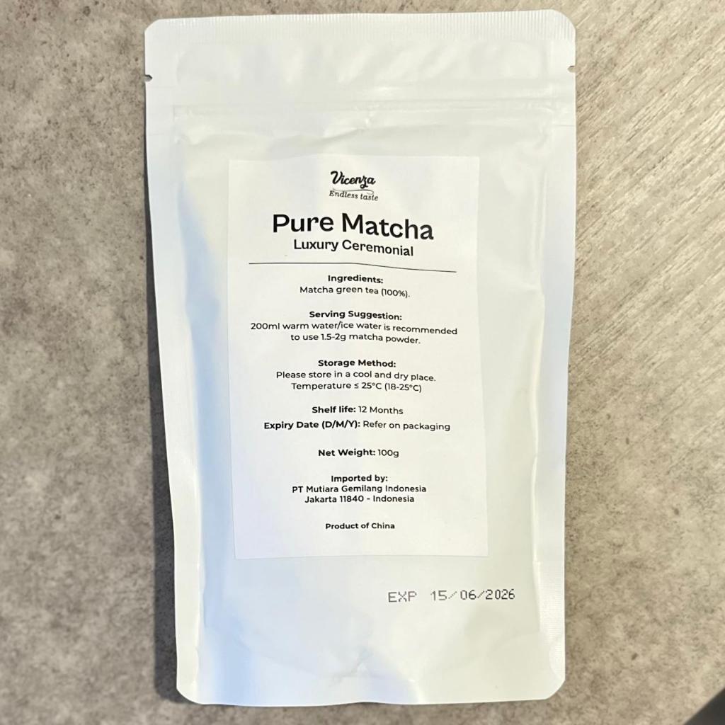 

VINCENZA Pure Matcha - Luxury Ceremonial Grade | 100g - Endless Taste