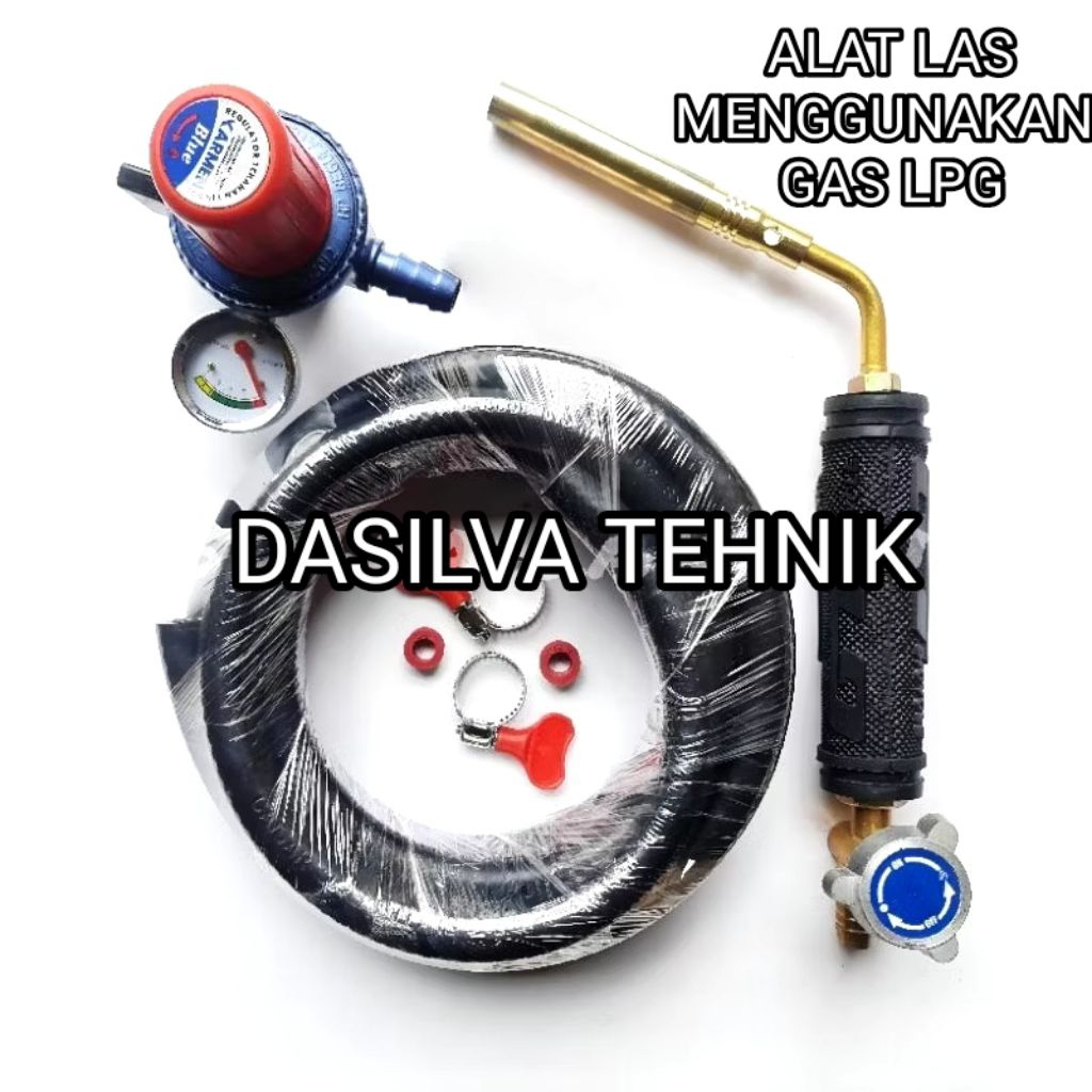 ALAT LAS MINI LENGKAP BAHAN BAKAR LPG / GAS TOUCH KEPALA HEATING  KOMPLIT / KEPALA LAS GAS LPG / BLE
