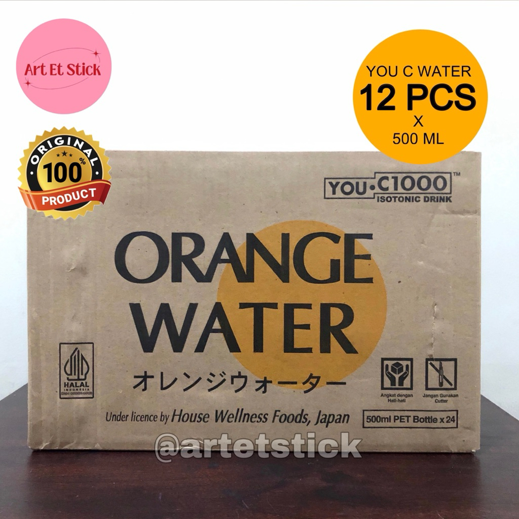 

YOU C 1000 Orange Water 500 ml - 1 Dus Isi 12 Botol