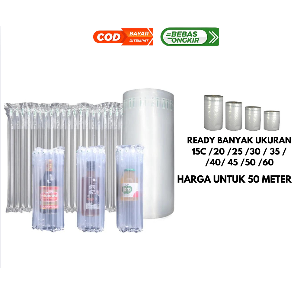 

Poly Air Cushion Multifungsi Pembungkus Bubble Wrap Aneka Ukuran Tebal 60 Um