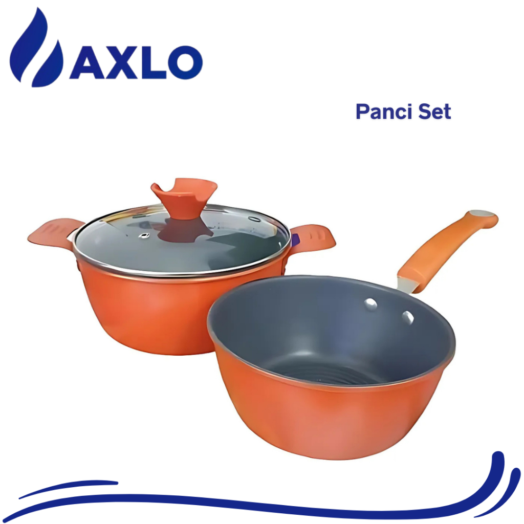Panci Set Murah Anti Lengket Gagang Tebal Panci Mie Panci Murah Anti Lengket Tutup Kaca 0820 0822