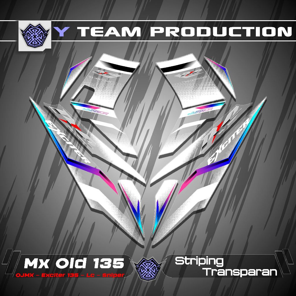 Striping Uv Transparan co1Jupiter Mx Lama 135 Striping Transparan Mx Old /Striping Mx Old Transparan