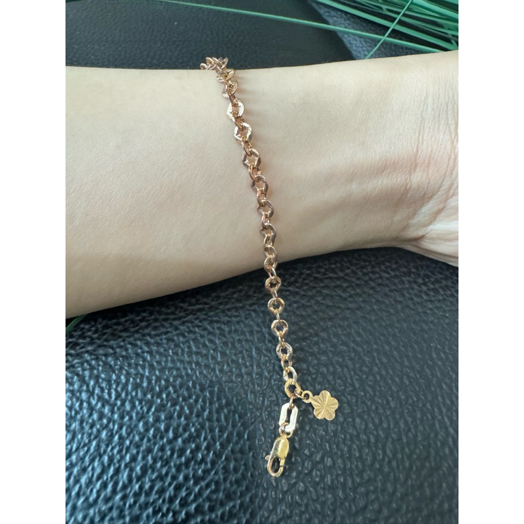 gelang emas model persegi 6K toko mas murni