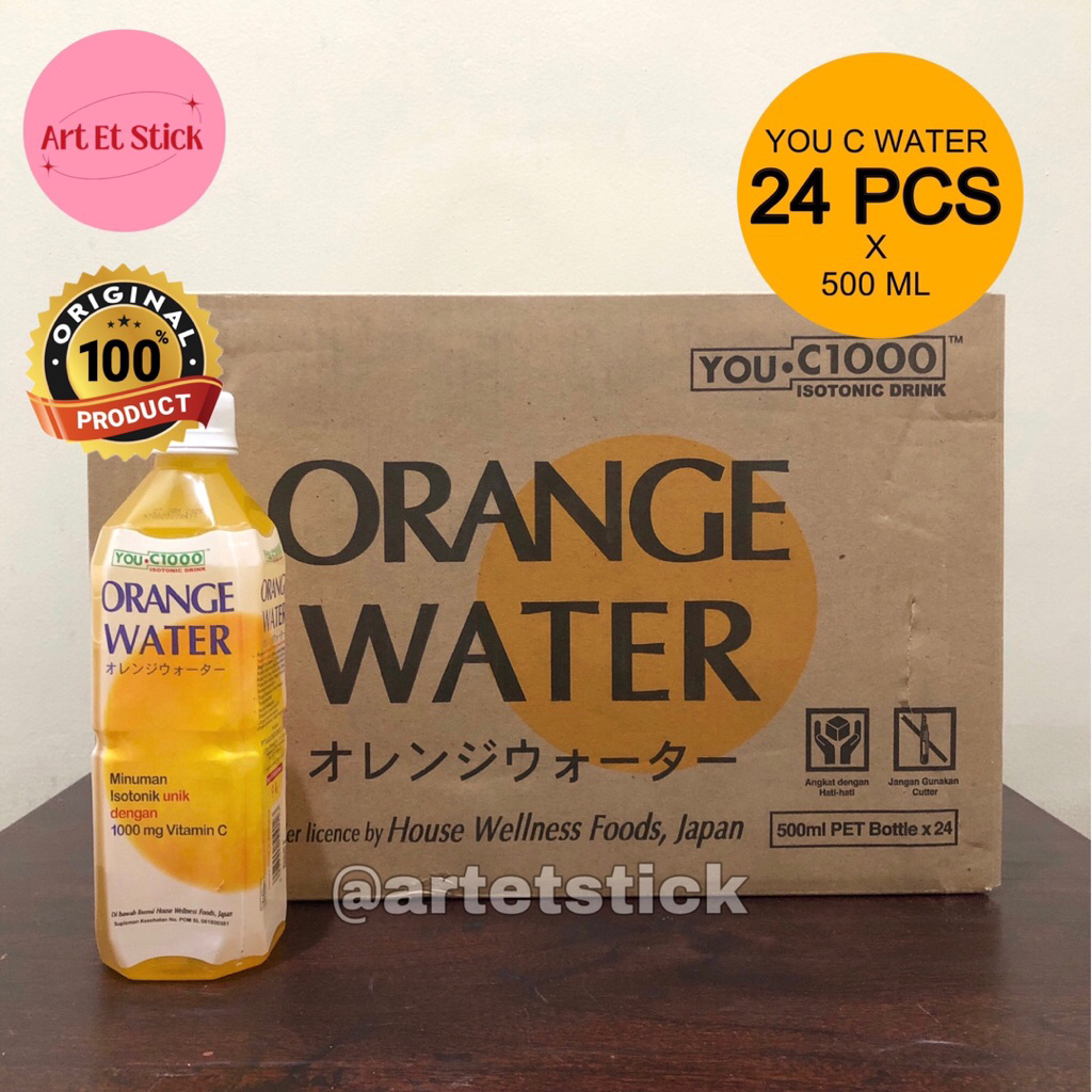 

YOU C 1000 Orange Water 500 ML (1 Dus Isi 24 Pcs)