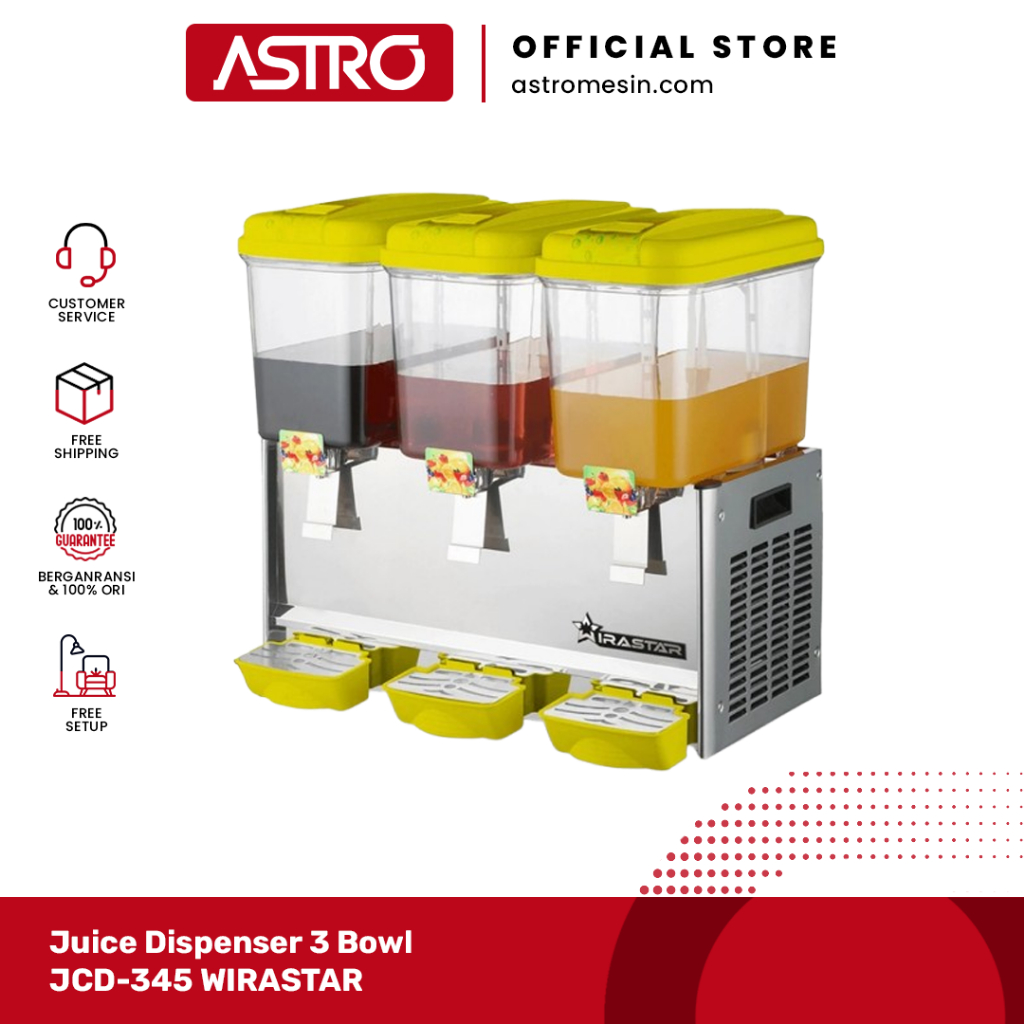 Juice Dispenser 3 Tabung JCD-345 WIRASTAR