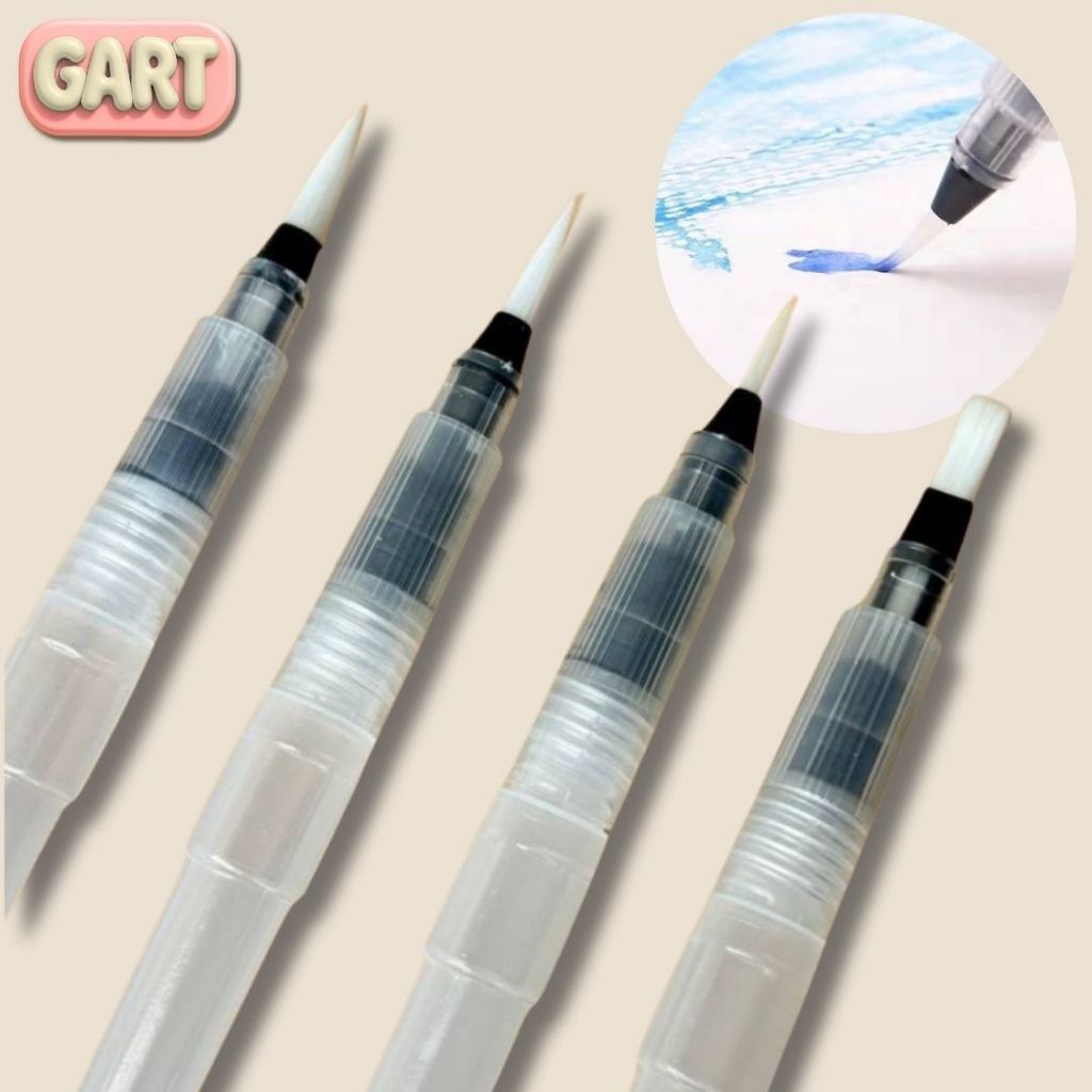 

FOUNTAIN PEN BRUSH WATERCOLOR - Kuas Isi Ulang - Bolpen Warna - Kuas Pipet Air - Kuas Untuk Lukis Cat Air - Pen Brush Nylon - Kuas Kukis Bahan Nylon Bagus