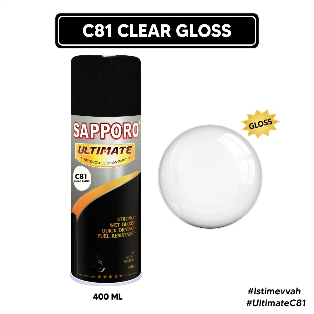 SAPPORO ULTIMATE C81 CLEAR GLOSS / SAPPORO SPRAY