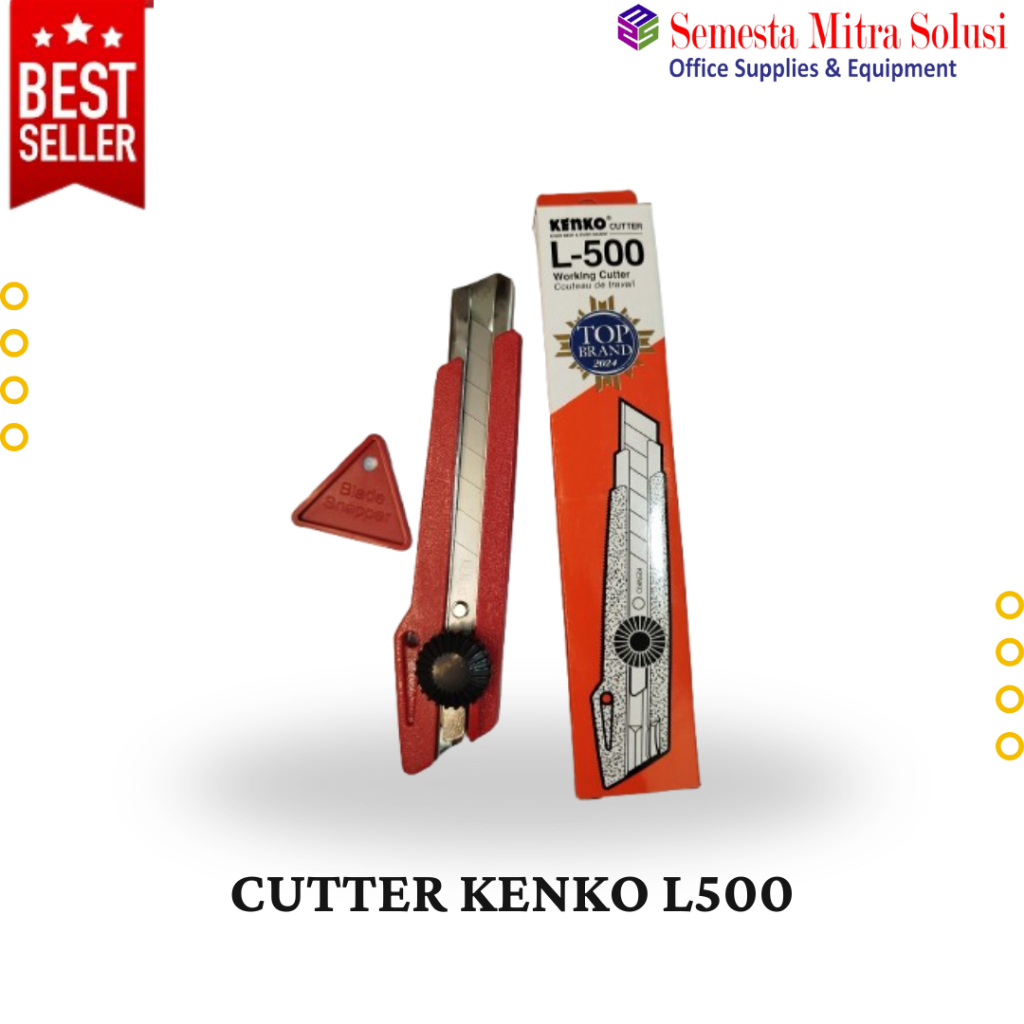 

Cutter Kenko L500 / Cutter Merah Besar / Cutter L500