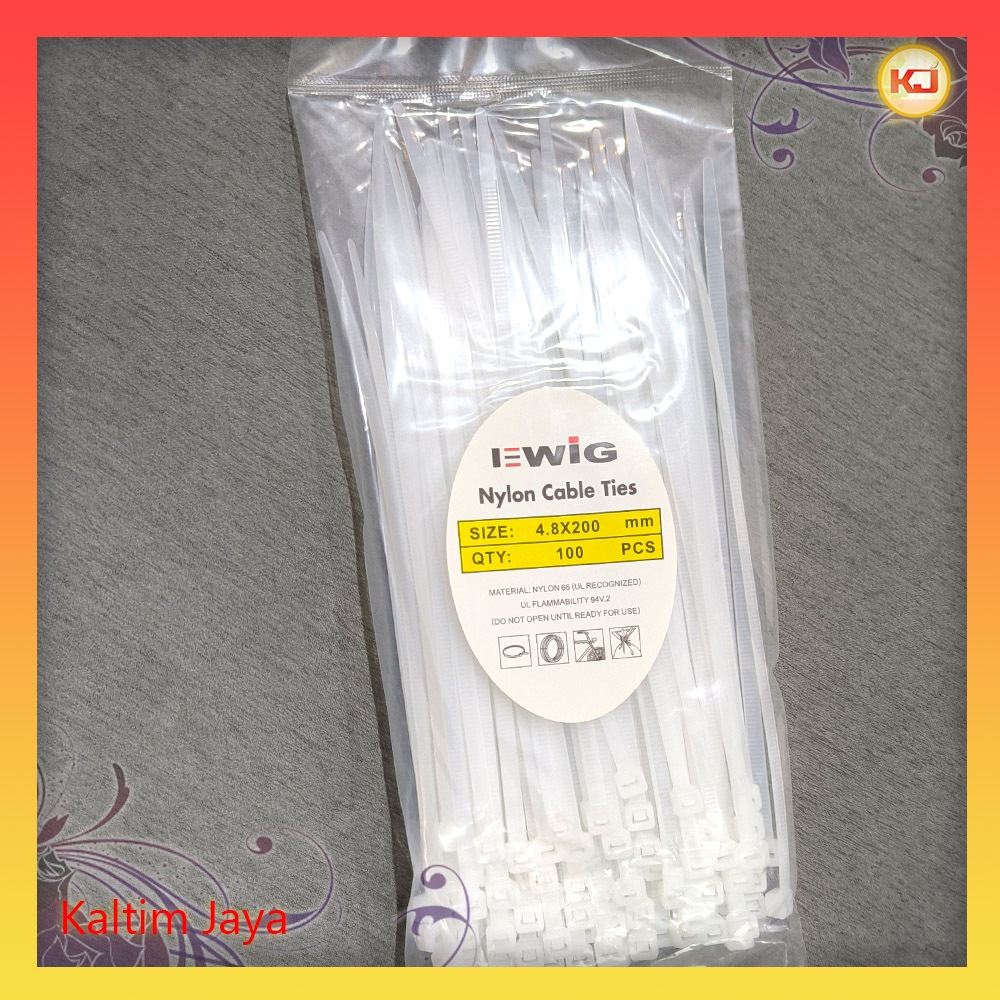

Kabel Ties 200mm x 4.8mm (200 x 4.8 4,8 mm / 4,8mm / 20cm / 20 cm Tis Cable Tie Hitam Putih)