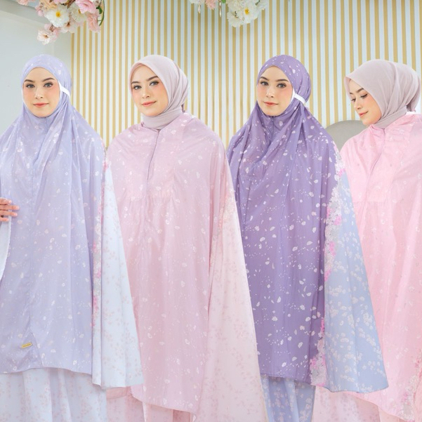 Nakajima - Mukena Travel Ringan Minna Kalila | Parasut Korea Anti Kresek, Bonus Pouch