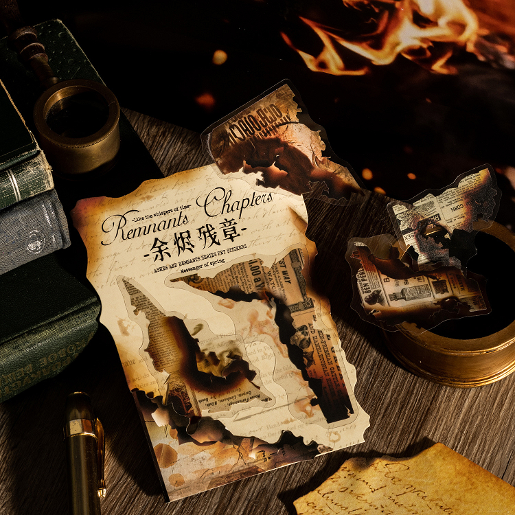 

[Artopia] Sticker Remnants Chapter RC PET Stiker Bakar Kertas Terbakar Burnt