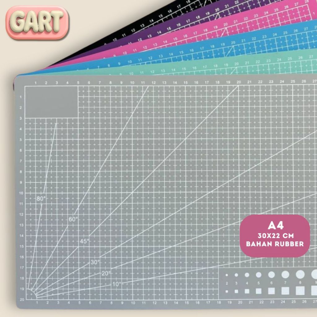 

CUTTING MAT A4 30x22cm - Alas Gambar - Alas Meja Aesthetic Lucu - Alat Potong dan Membentuk Clay
