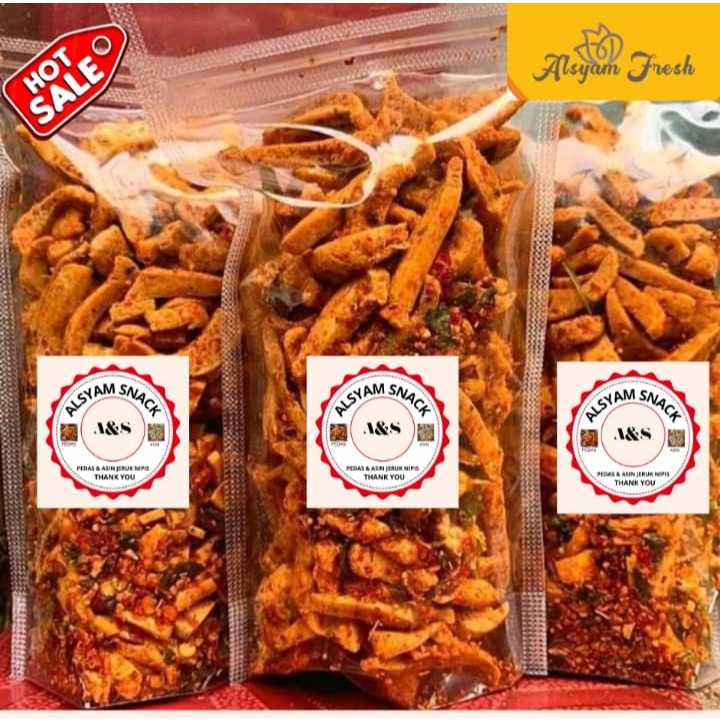 

Basreng viral isi 110/500 GRAM GRAM basreng pedas daun jeruk /baso goreng /basreng/ CEMILAN SNACK