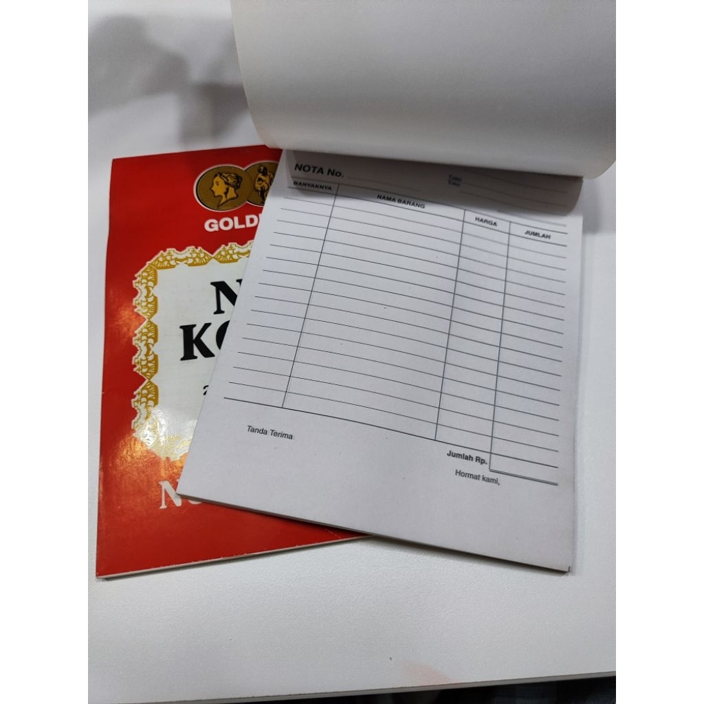 

Nota Kontan 25 set @ 3 rangkap, merk Golden Coin
