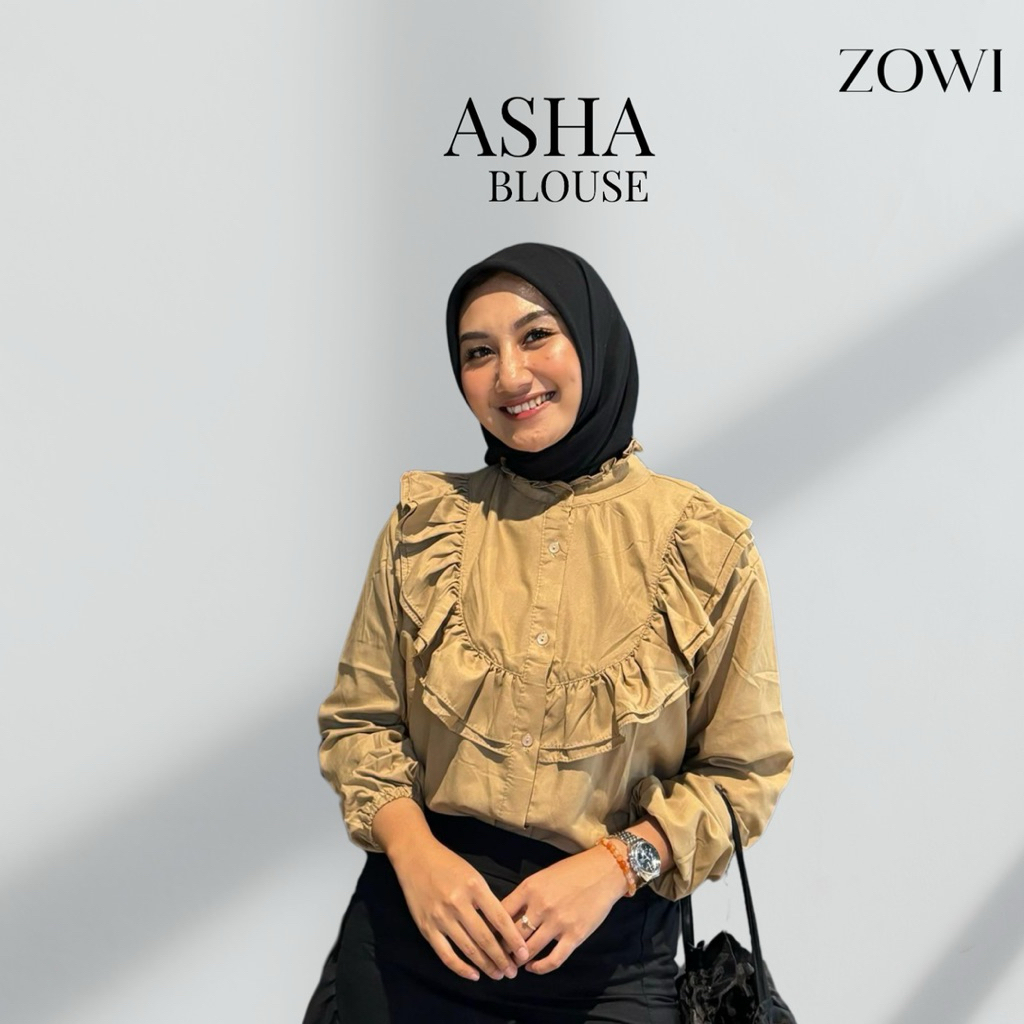 ZOWI ~ ASHA BLOUSE | BLOUSE RENDA REMPEL | BLOUSE KANCING | BLOUSE WANITA RENDA | BLOUSE REMPEL WANI