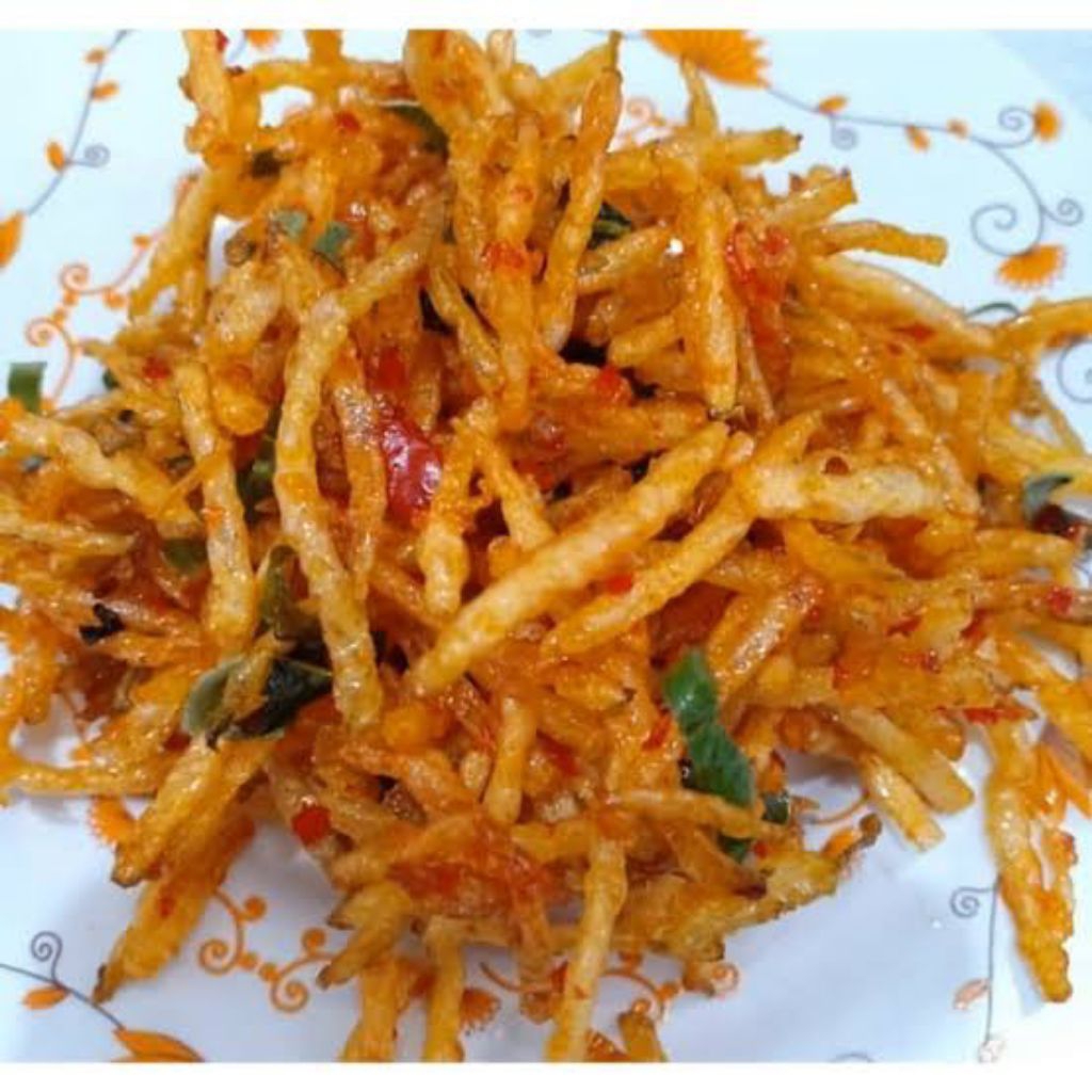 

kentang Mustofa daun jeruk gurih renyah