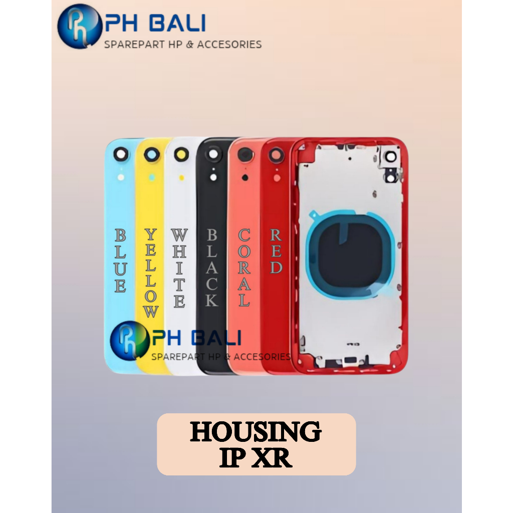 HOUSING IP XR HOUSING BACK CASING BACK COVER FULLSET NEW / Housing iPhone XR