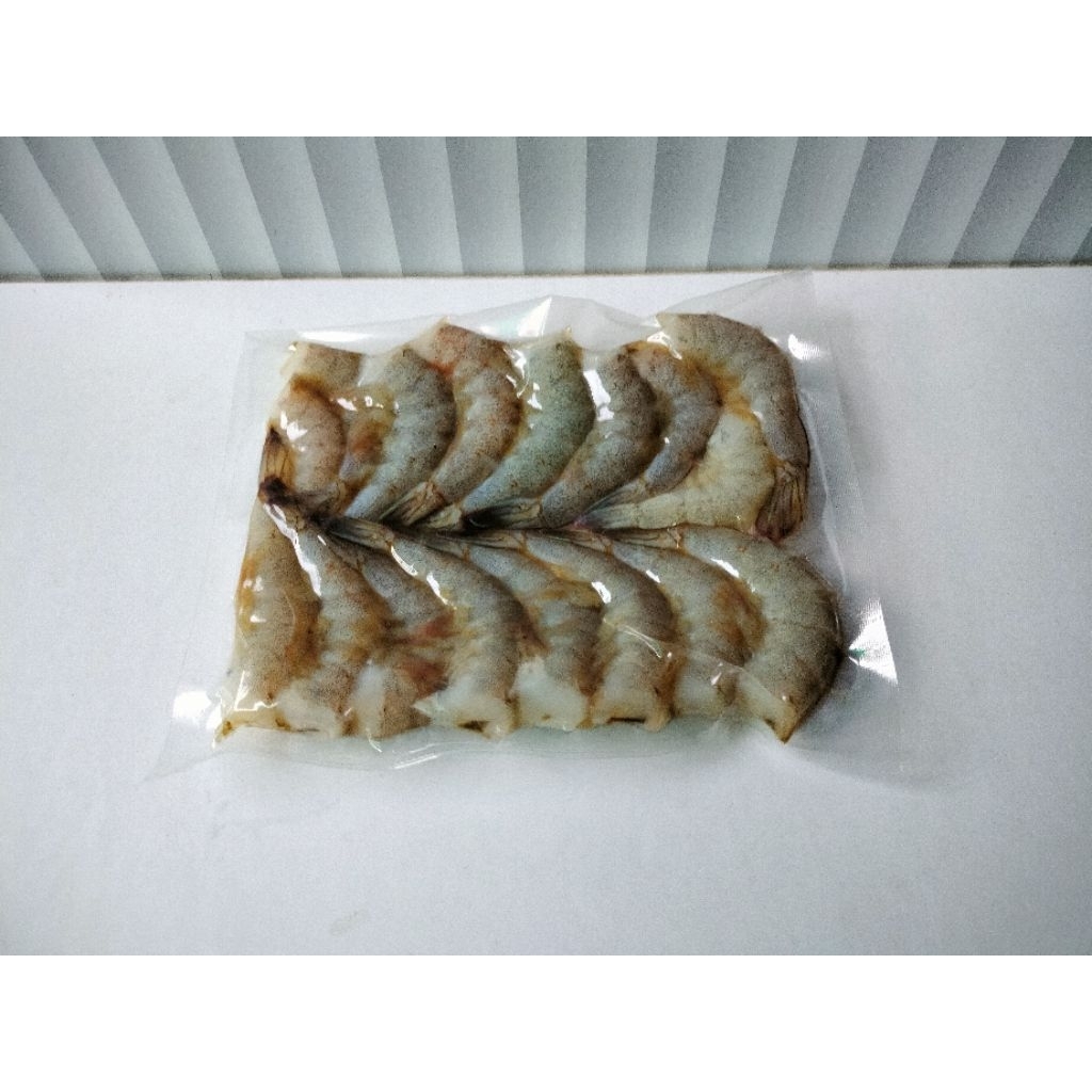 

udang potong kepala 200gr Tanpa glazing