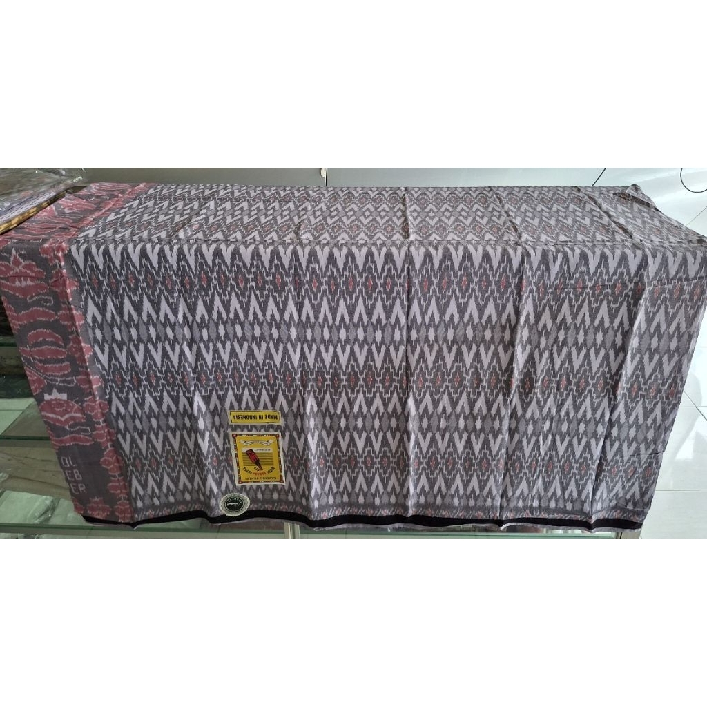 Sarung Tenun Botol Suheb Super Cap Sahara  Warna Biru Dan Putih Size Jumbo Tenun ATBM Kerajinan Tenu