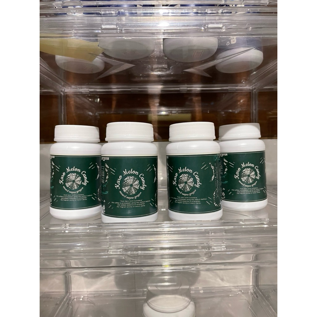 

Biji Kopi Arabika Karo Melon Candy Wethull Melon Process Roasted Beans Specialty Coffee