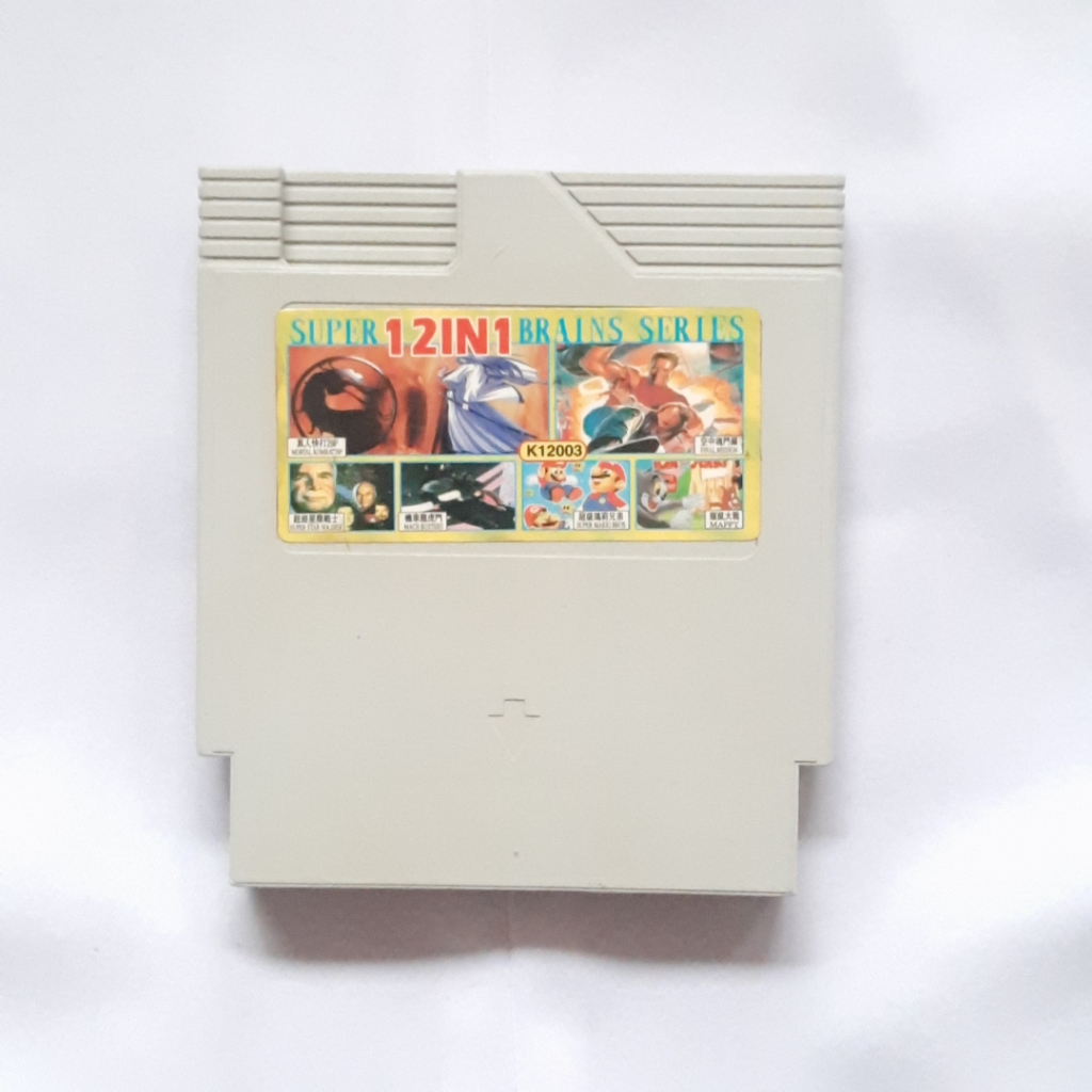 Kaset Nintendo NES 8 Bit 72 Pin Multi 12 in 1 Normal Tested Judul For Nitendo Console Vcom Love Game