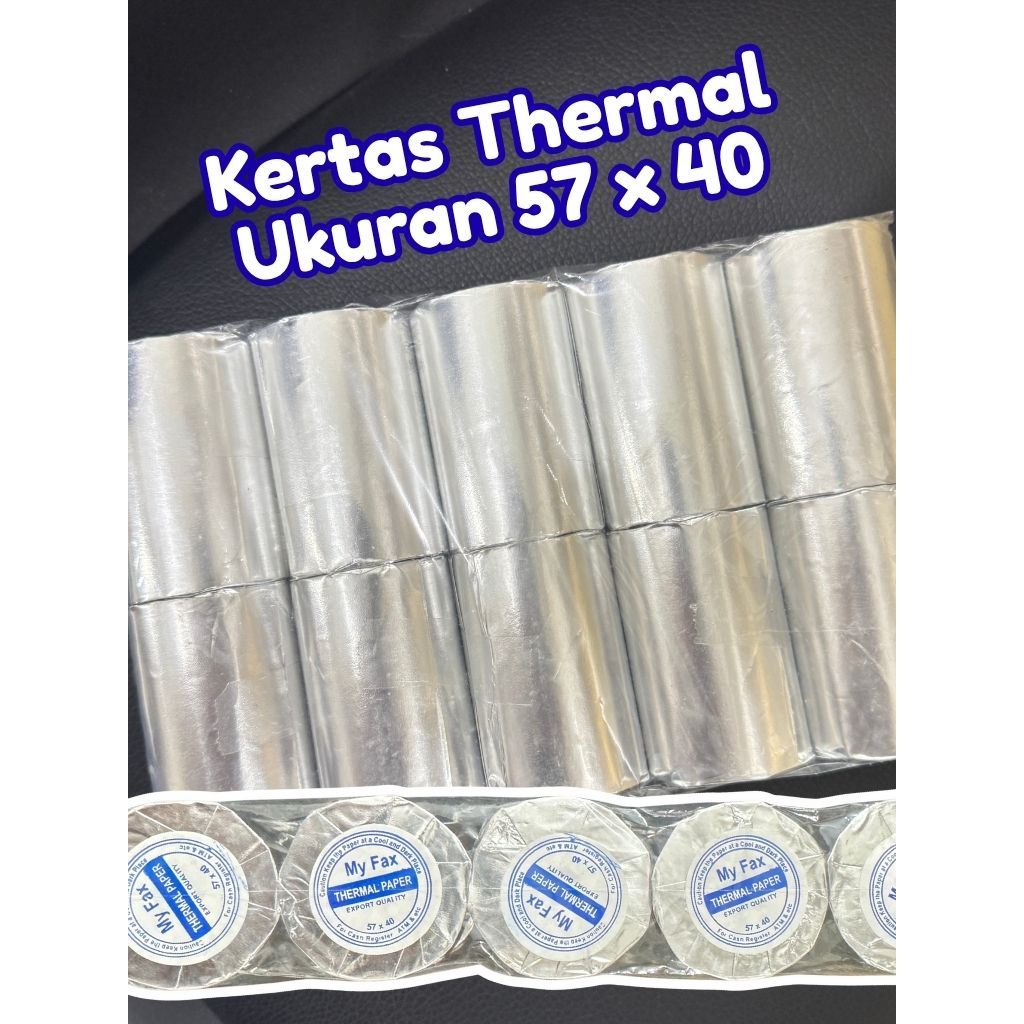 

KERTAS KASIR STRUK THERMAL EDC 57X40 ISI 10 ROLL