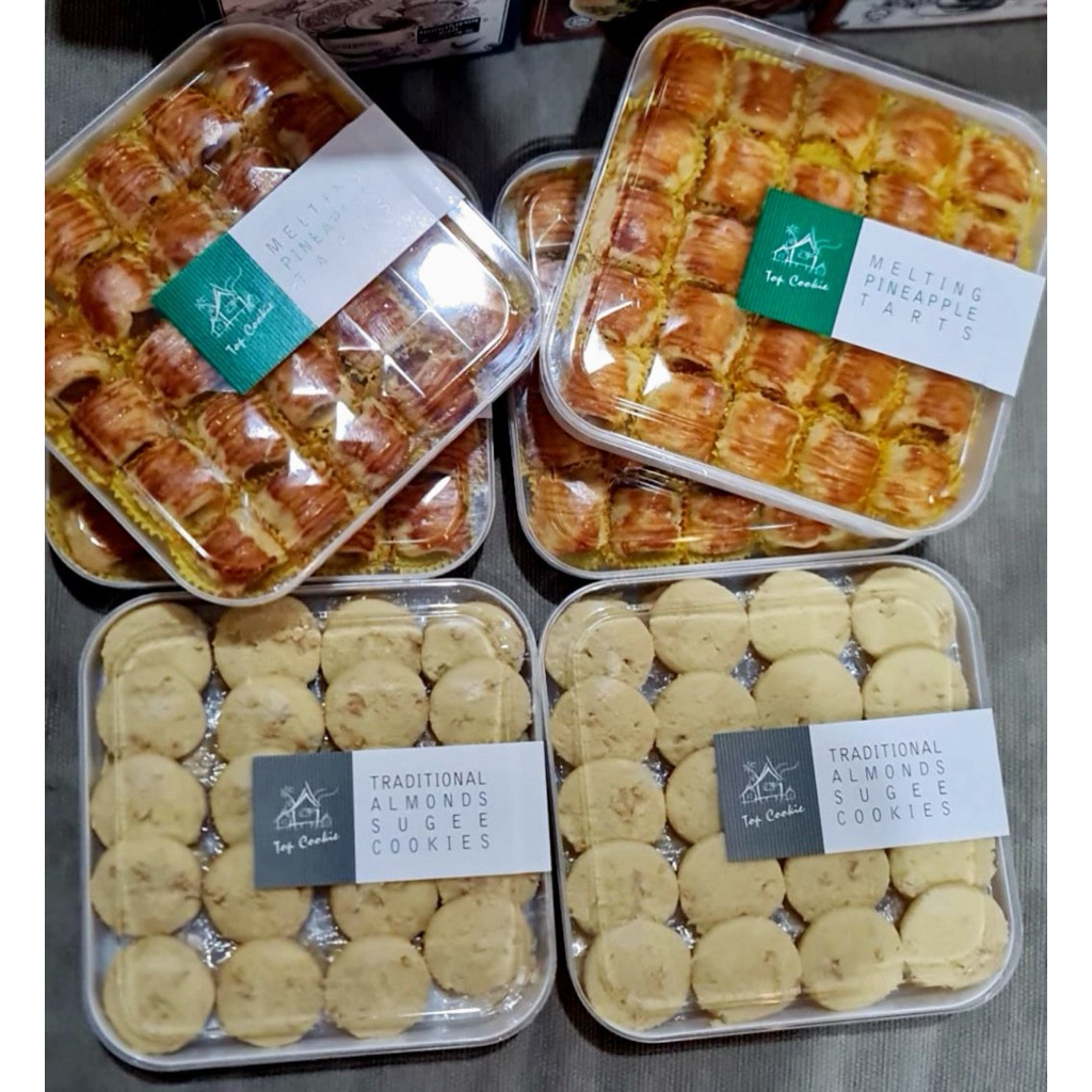 

Top Cookies Melting Pineapple Tarts & Traditional Almonds Sugee Cookies