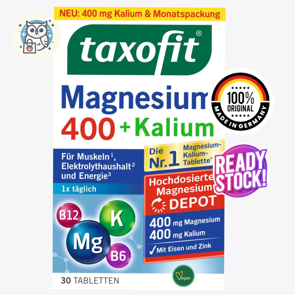 Taxofit Magnesium 400 + Kalium Import Germany - 30 tablet